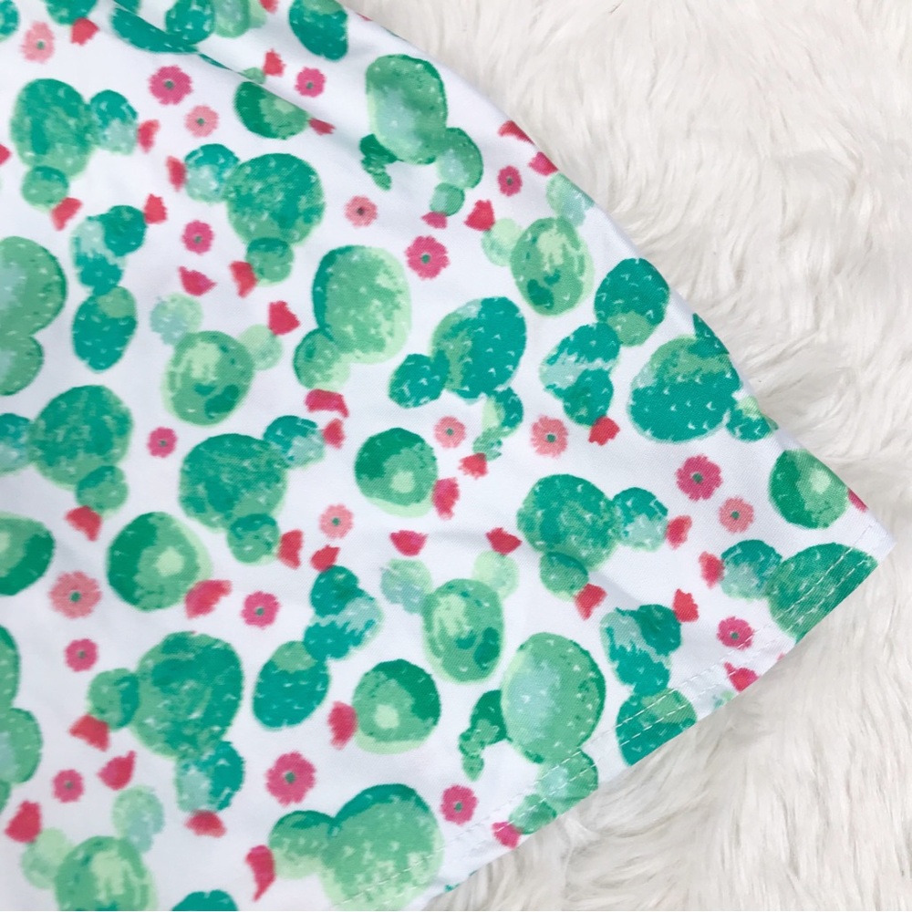 DOT DOT SMILE Toddler Girl Cactus Print Cap Sleeve Dress Size 2T Green White New - Picture 3 of 5